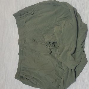 terra & sky, 2X (20W-22W), Forest Green, capri pants